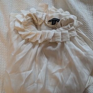 Cream Victorian collar top